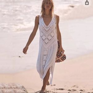 Free People Beach Santorini Crochet Maxi XS